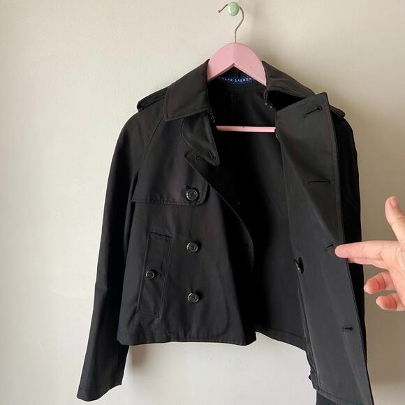 Ralph Lauren Cotton Double Breasted Short Jacket - Picture 7 of 12